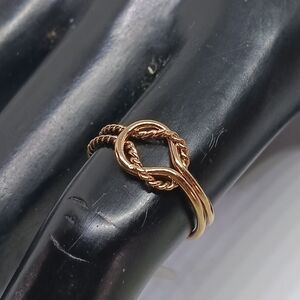 Twisted Gold Knot Ring